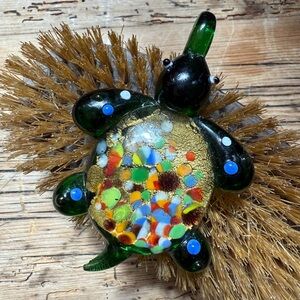 NEW Large Glass Turtle Pendant